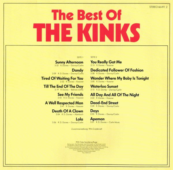 The Kinks The Best Of The Kinks