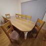Bespoke  dining room /kitchen table with ten chairs Image 3