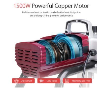 High Pressure Airless Spray Machine, Professional Paint Spray Gun, Home Painting Tool, Internal Power Supply