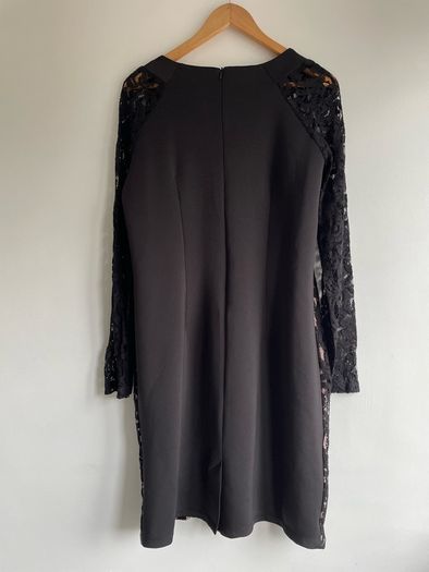 Gallery black lace bodycon dress size 14 - New