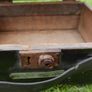 Vintage Suitcase from the 1940s, Wooden Travel Case Image 4