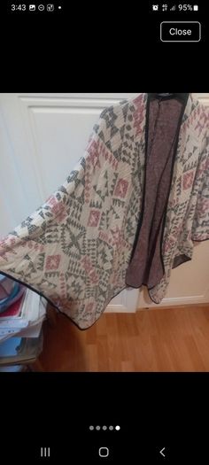 ladies boho open cardigan