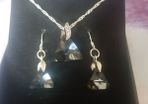 Swarovski Elements Pendant And Earrings