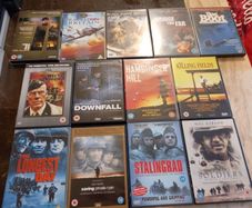 War Movie DVD Bundle Lot Collection Das Boot Hamburger Hill Downfall Killing Fields Etc