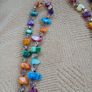 Murano Multicolour Beads. Multicoloured. 22" length. Image 3