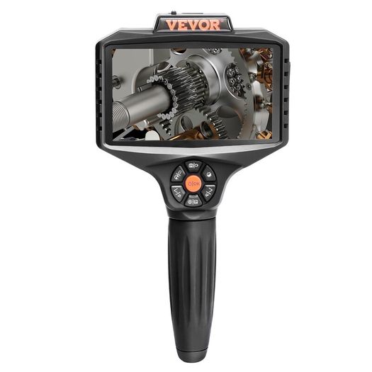 Endoscope camera triple lens 5Ips screen 854x480 inspection camera 5m cable pipe camera 5000mAh battery for 5-6 hours sewer camera IP67