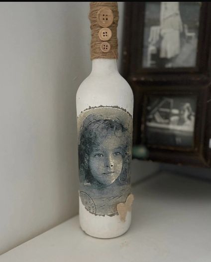 Decorative wine bottle
