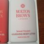 Molton Brown Brand New Set Senual Hanaleni Shower Gel and Body Lotion Box Set ( 2 x 300 ml ). Image 4