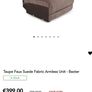 suede armless unit Image 2