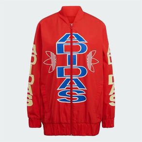 Adidas Originals Red Logo Windbreaker Jacket Size 10 Trefoil Graphic Jacket New with tags Unisex