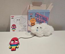 Pop Mart CryBaby Crying Again Series - Love is Love Plush Badge / Pin