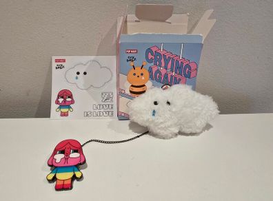Pop Mart CryBaby Crying Again Series - Love is Love Plush Badge / Pin