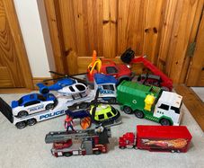Bundle of children's toy cars