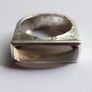Vintage 925 Sterling Silver Ring with Rectangular Stone Image 9