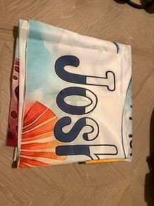 large wall banner happy 1st birthday Joshua