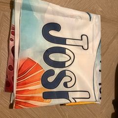 large wall banner happy 1st birthday Joshua