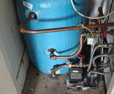 Plumbing cylinder and pump