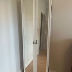 mirror with hide away jewellery cabinet