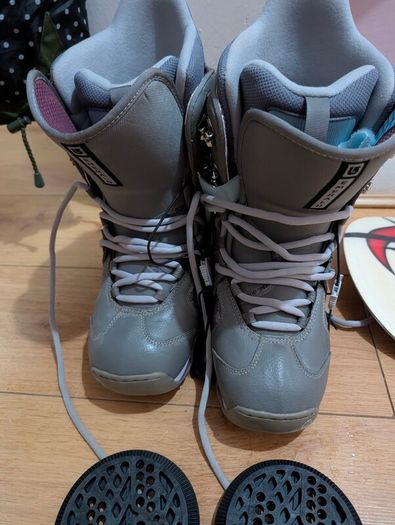 Burton snow board and boots
