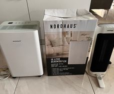 10 Litre Dehumidifier + Tower Fan Heater with remote