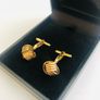 9ct Yellow Gold Knot Cufflinks Image 3