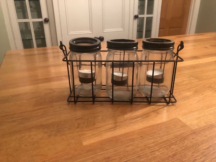M & S candle holder set