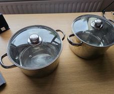 Sabichi stainless steel cooking pots 6 litres 6L