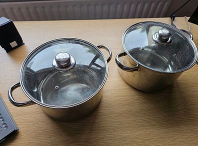 Sabichi stainless steel cooking pots 6 litres 6L