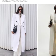 Karen Millen Brushed Wool Oversized Double Breasted Tailored Maxi Coat