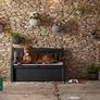 Bench 265L Outdoor 60% recycled Garden Furniture Storage Box Graphite & Light Grey | Fade Free | All Weather Resistant | Safe and Secure Image 7
