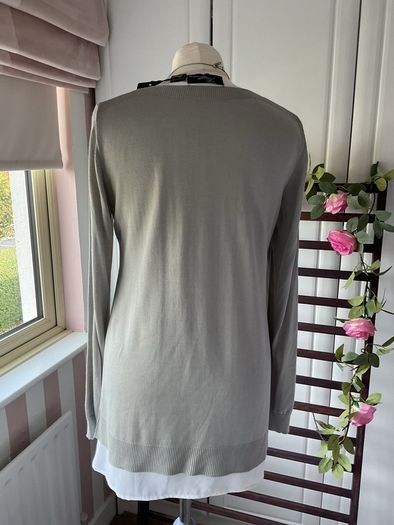 jumper Bnwt peruzzi jumper size 38 grey jumper with chiffon detail