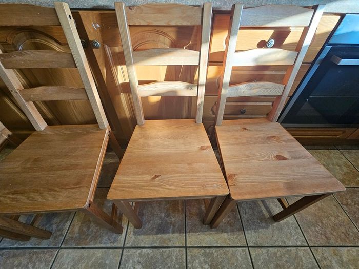 Dining table and chairs
