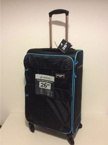 Kangol Superlight Soft Suitcases Black/Blue