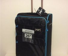 Kangol Superlight Soft Suitcases Black/Blue