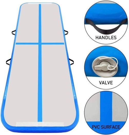 FREE EXPRESS SHIPPING Air Gymnastics Track Tumbling Mat/Inflatable Gymnastics Tumble Track Gym Mat for Home Use/Training/Cheerleading/Yoga/Water Fun