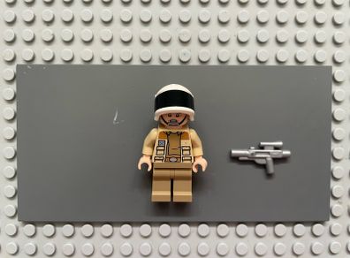 lego Star Wars sw1328 Captain Antilles minifigure- Dark Tan Shirt, Large Rank Badge