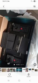 It powers on and in good condition just missing wire to connect for TV