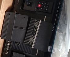 It powers on and in good condition just missing wire to connect for TV