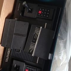 It powers on and in good condition just missing wire to connect for TV