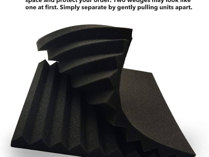 NEW SALE | RED 12 Pack Acoustic Foam Panels, 1" X 12" X 12" Studio Soundproof Wedge-Shaped