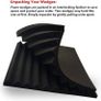 NEW SALE | RED 12 Pack Acoustic Foam Panels, 1" X 12" X 12" Studio Soundproof Wedge-Shaped Image 5