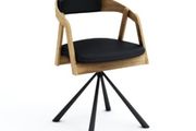 Vanguard Oak Swivel Dining Armchair  Modern Wood Meets Function