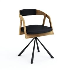 Vanguard Oak Swivel Dining Armchair  Modern Wood Meets Function