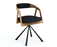 Vanguard Oak Swivel Dining Armchair  Modern Wood Meets Function