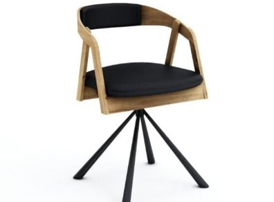 Vanguard Oak Swivel Dining Armchair  Modern Wood Meets Function