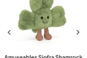 New JELLYCAT Siofra Shamrock Bag Charm