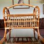 70s Bamboo Heart Shape Magazine Record Rack Image 6