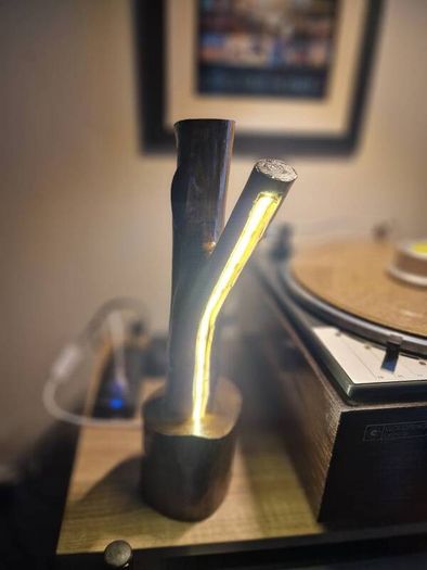 Hand crafted LED desk lamp
