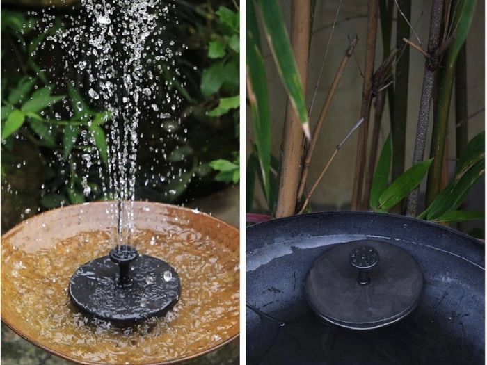 6.5W Solar Fountain, Built-in 1500 mAh Battery, Upgraded Solar Pond Pump, Water Pump, Solar Floating Fountain Pump with 6 Fountain Styles for Garden, Bird Bath, Pond and Fish Container (FREE POSTAGE)
