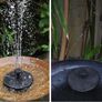 6.5W Solar Fountain, Built-in 1500 mAh Battery, Upgraded Solar Pond Pump, Water Pump, Solar Floating Fountain Pump with 6 Fountain Styles for Garden, Bird Bath, Pond and Fish Container (FREE POSTAGE) Image 5